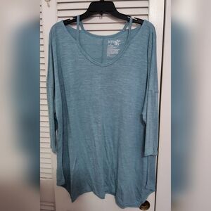 Terra & Sky Blue Long Sleeve Top